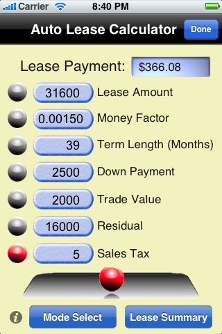 Auto Loan / Lease Calculator screenshot-4