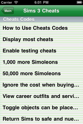 Cheats for Sims 3 and Sims World Adventures (Combo Pack) screenshot 2