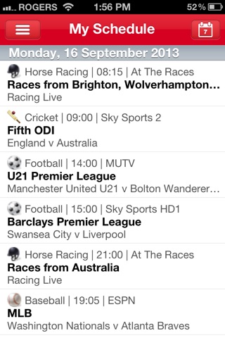Live Sport On TV – With Sky+ Remote Record screenshot 4