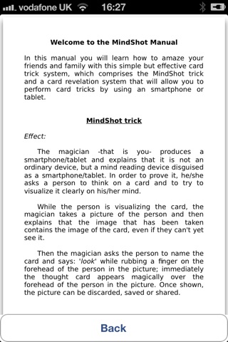 MindShot - Card tricks system screenshot 3