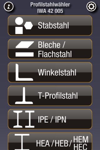 Steel Sections Calculator IWA 42 005 screenshot 2