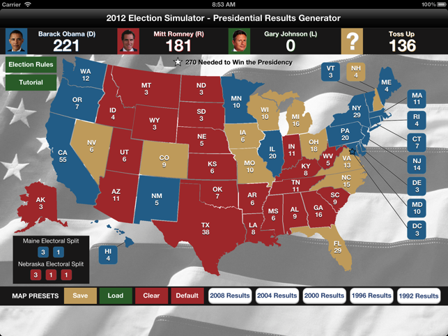 2012 Election Simulator