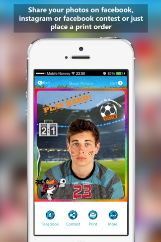 Footballify - Use great football stickers and frames and Make great photos - Free screenshot 4