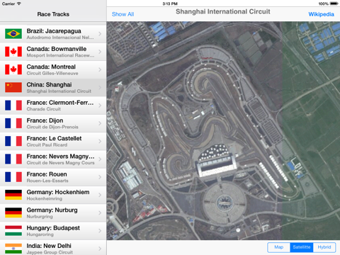 Circuits - Formula race tracks around the world (iPad) screenshot 3