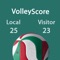 Simple to use scoreboard for volleyball matches