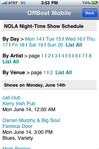 OffBeat New Orleans Mobile screenshot 4