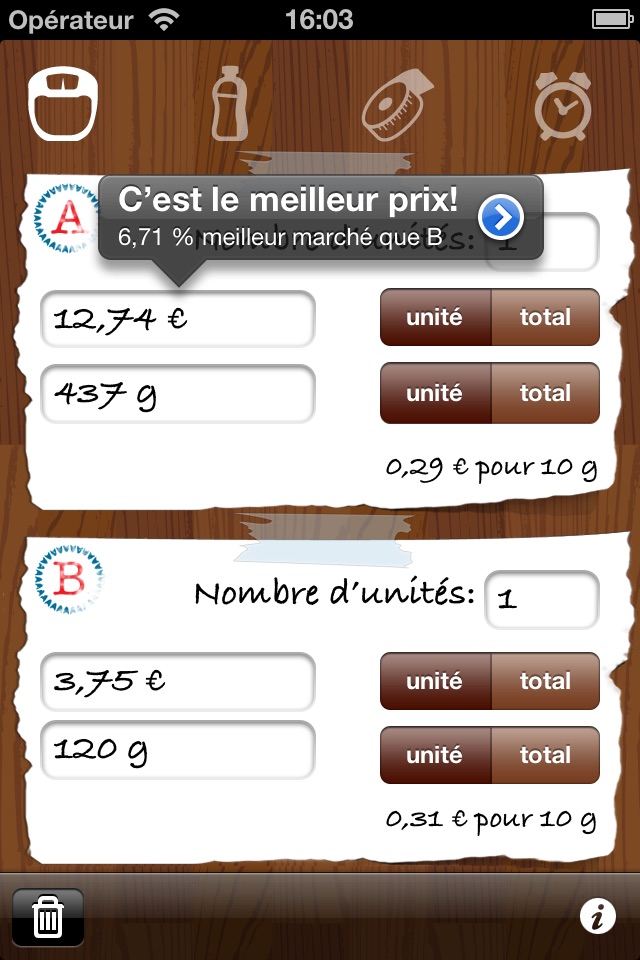 WhatPrice - product price/unit calculator screenshot 3