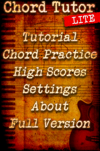 Chord Tutor Lite - Practice Chords with Chord Detection on your Guitar, Piano or any Musical Instrument Screenshot 2