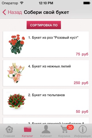 Интернет-магазин King-Flower.com screenshot 2