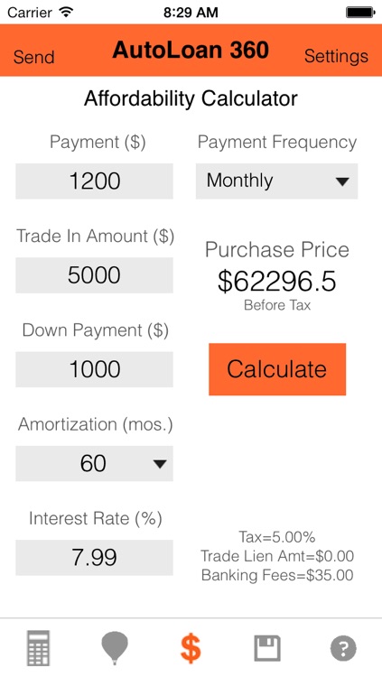 Auto Loan Calculator 360