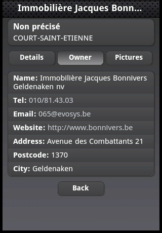 Immobilière Jacques Bonnivers screenshot 2