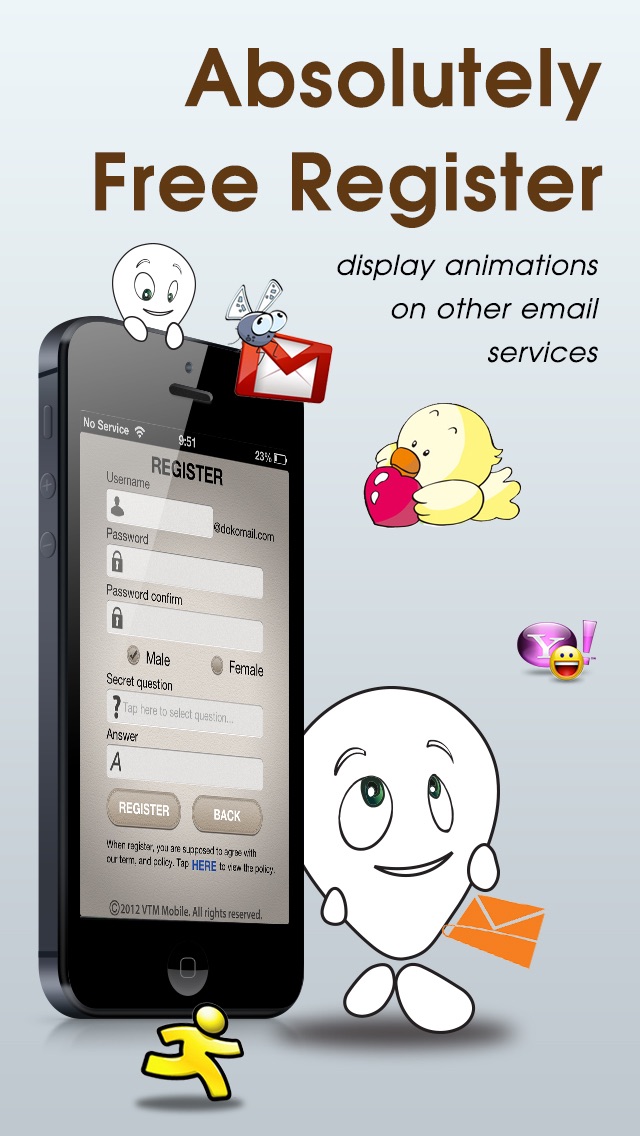 dokomail – Email of decoration & emoji - Free mail service 1.1 IOS -