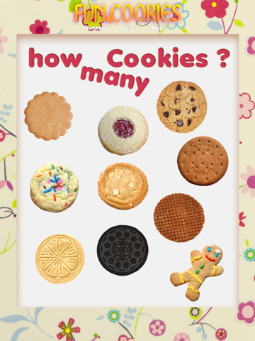 cookie 123 (HD) Lite - learning numbers and flash card for kids screenshot 2