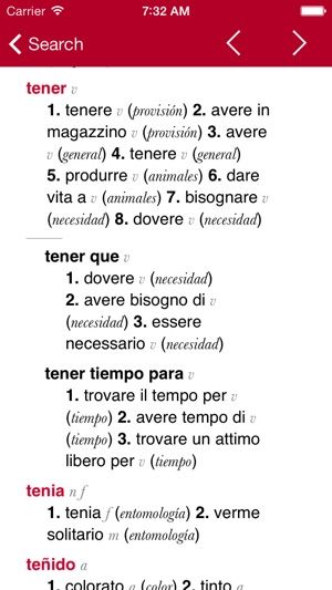 Spanish-Italian Dictionary from Accio(圖2)-速報App