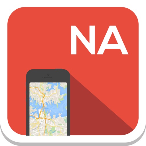 North America (USA, Canada) offline map, guide, weather, hotels. Free navigation. icon