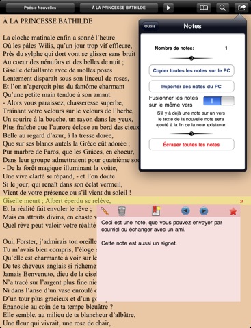 Gautier: Recueils poétiques for iPad screenshot 2