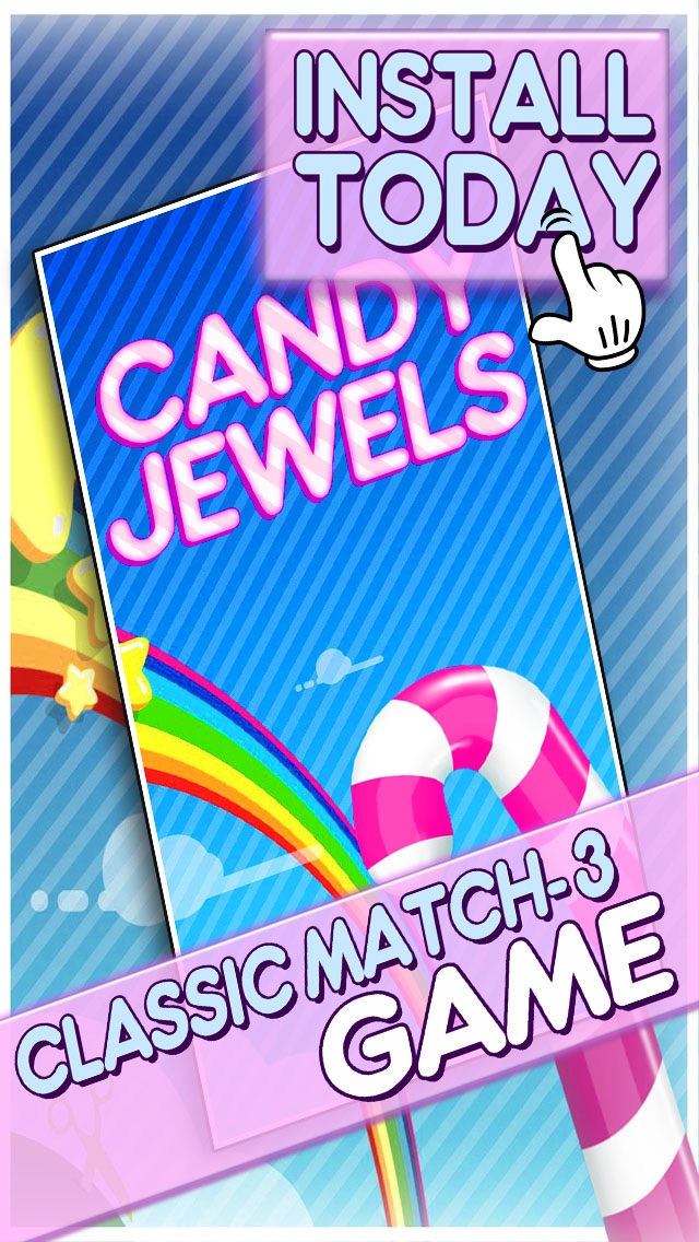 CANDY JEWELS MANIA PUZZLE GAME - FUN SUGAR RUSH MATCH3 FOR KIDS HD FREE 1.0 IOS