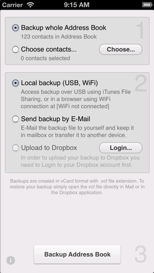 Contacts Backup to Dropbox Lite(圖5)-速報App