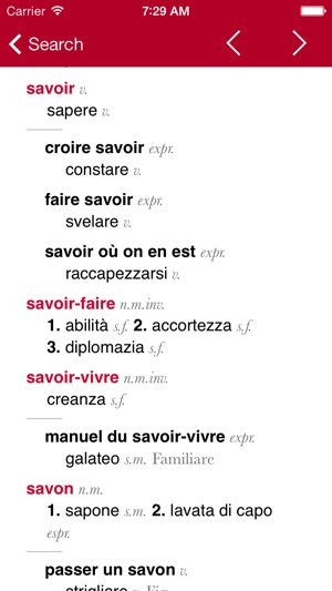 French-Italian Dictionary from Accio(圖2)-速報App