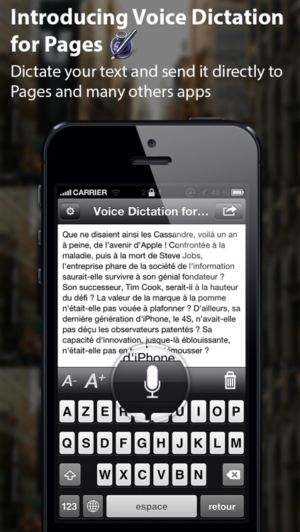 Voice Dictation for Pages