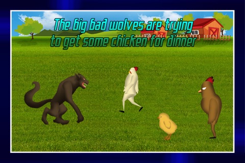 Big Bad Angry Wolves : The chicken army war heroes farm defense - Free Edition screenshot 2