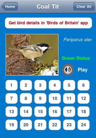 Big Garden Birdwatch Log screenshot 2