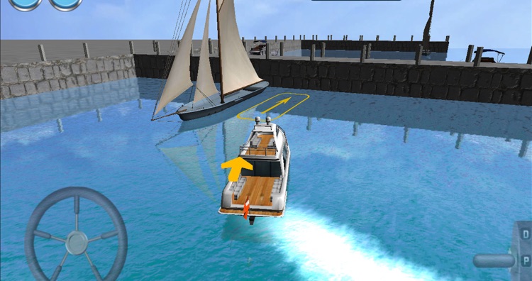 3D Boat Parking Racing Sim