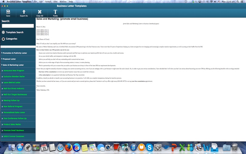 Business Letter Templates thumbnail 1