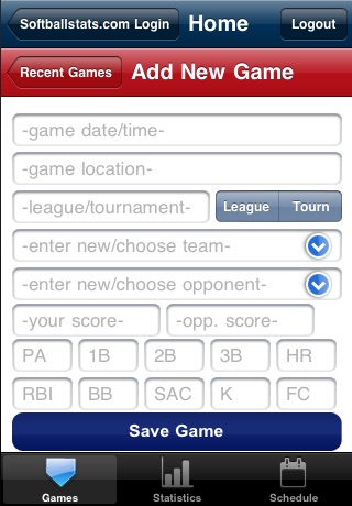 Softballstats.com Mobile screenshot 2