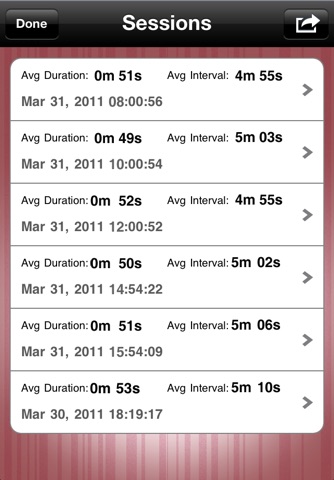 Contraction Timer Deluxe screenshot 2