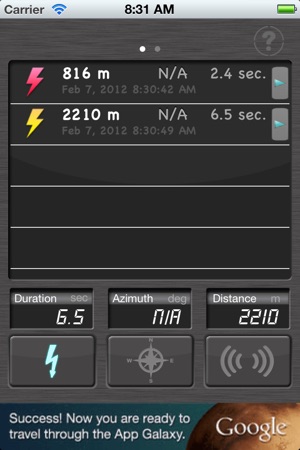 Lightning Distance Calc Lite(圖1)-速報App