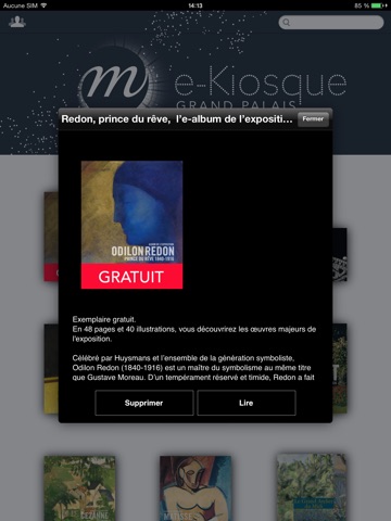 Grand Palais e-kiosque. La librairie numérique des applications et beaux livres des grandes expositions et musées. screenshot 2