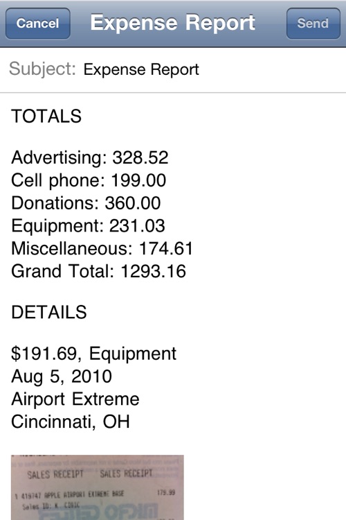 Expen$e Reports - Record, Photo, and Share Expe... screenshot-4