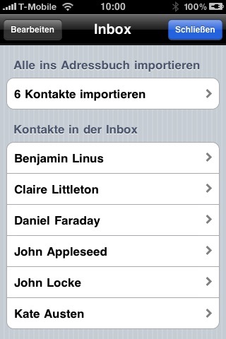 Air Contacts Lite screenshot 4