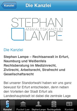 Rechtsanwalt Lampe screenshot 2