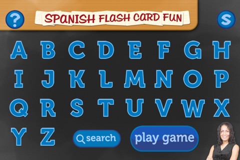 Spanish Flash Card Fun - Flash Cards A to Z screenshot 2