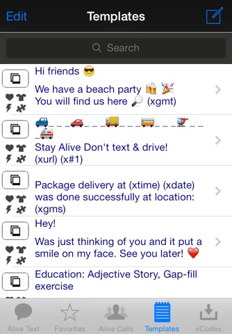 Alive Text Templates SMS Email Groups screenshot 4