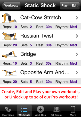 Core Workouts Free screenshot 3