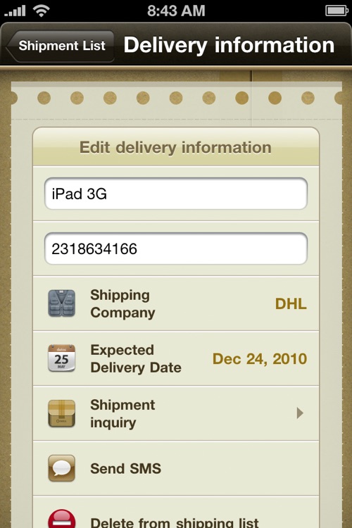 Delivery - Package Tracker