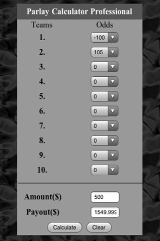 Parlay Calculator Professional