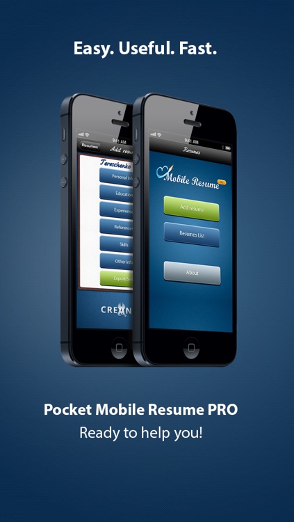 Pocket Mobile Resume PRO for iPhone screenshot-4