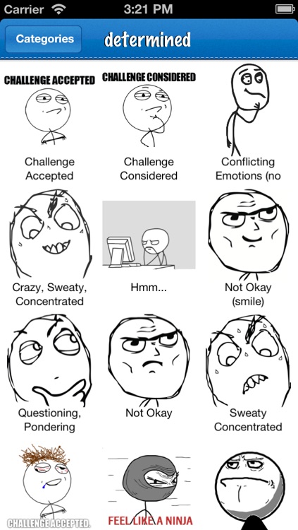 rage faces challenge accepted