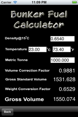 Bunkers Fuel Calculator screenshot 3