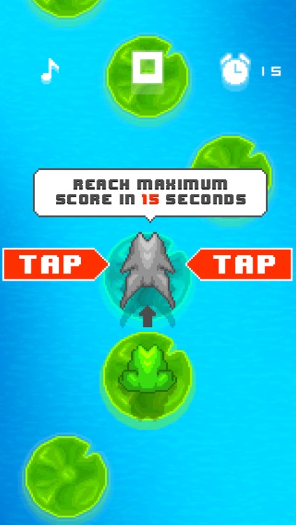 Don't step the white tile with Tiny Frog