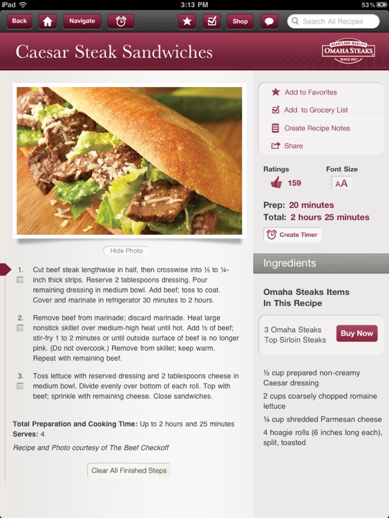 Omaha Steaks Steak Time HD