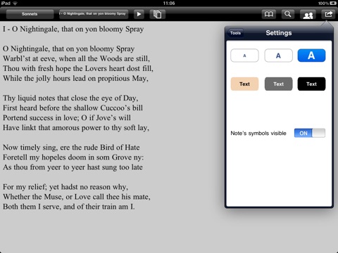 Milton: Complete poems for iPad screenshot 4