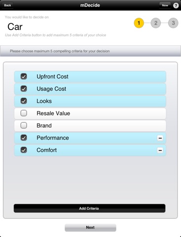 mDecide screenshot 3