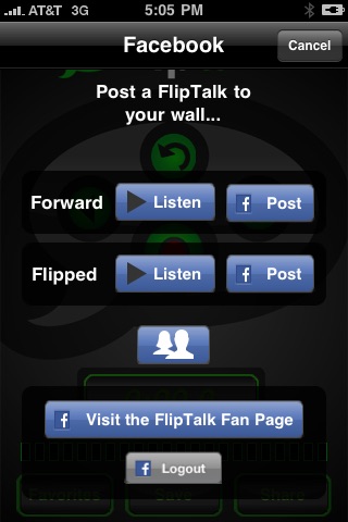 FlipTalk - Talk Backwards. Laugh. Have Fun! screenshot 2