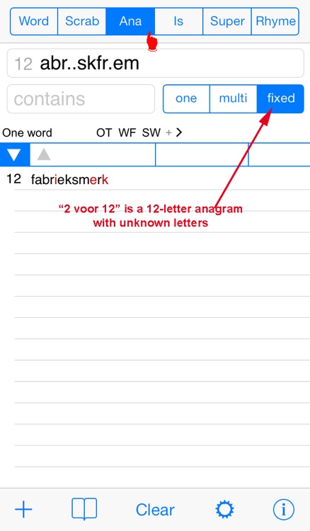 NL Woordvinder Nederlands/Dutch PRO - find the best words for crossword, Wordfeud, Scrabble, cryptogram, anagram, spelling and rhyme screenshot-3
