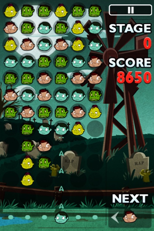 Zombie Blast Free Falling Bubble Shooter Puzzle Fun Game